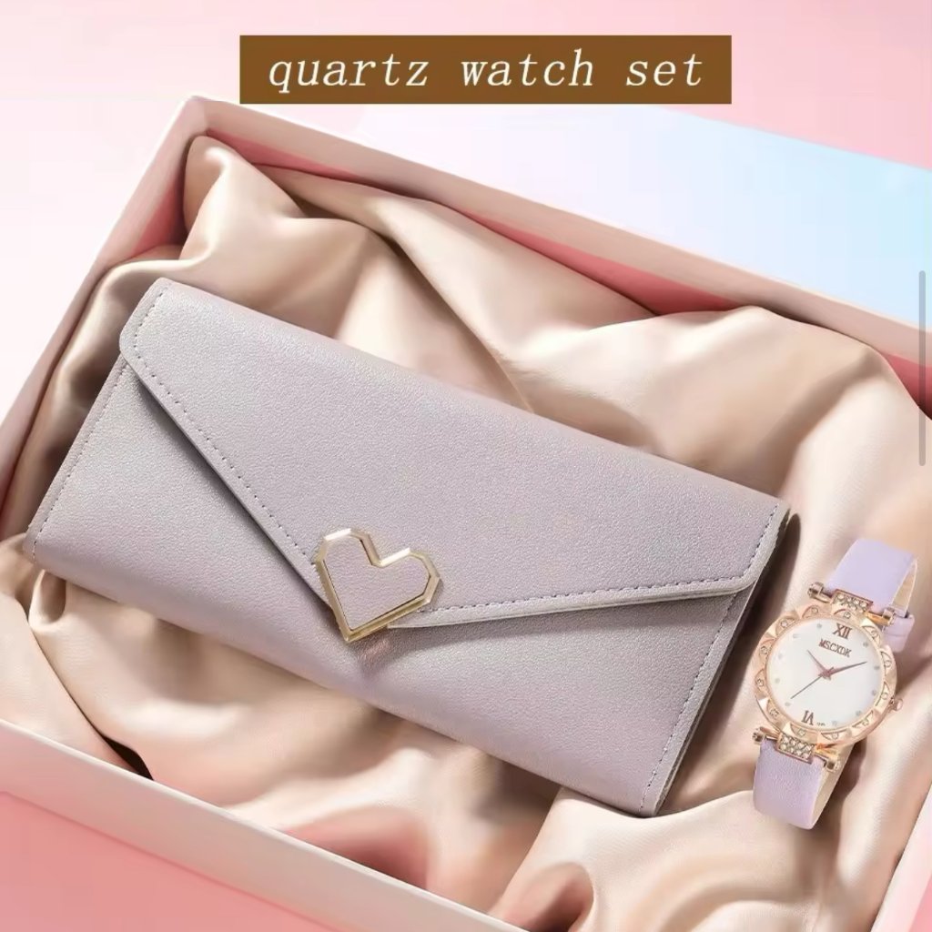 2pcs Watch & Wallet Set
